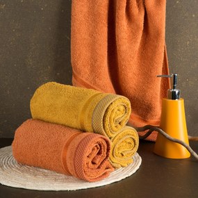 FROTÉ UTERÁK ABBIE SADA 6KS 50X90 CM ORANŽOVÁ