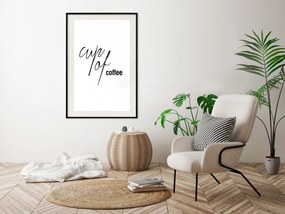 Artgeist Plagát - Cup of Coffee [Poster] Veľkosť: 40x60, Verzia: Čierny rám