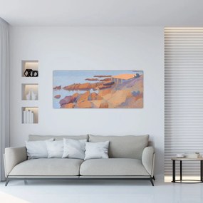 Obraz - Henri Edmond Cross, Calanque des Antibois, reprodukcia (120x50 cm)