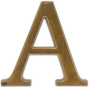 Písmeno hliník hnedé transparentné /a/