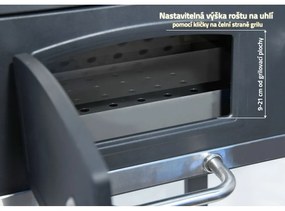 Gril na drevené uhlie s liatinovým roštom Cattara Royal