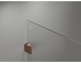 Mexen Lunar sprchová stena ľavá 120 x 200 cm, 8mm číre sklo, ružové zlato, 830-120-000-60-00-L