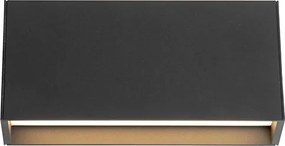 Moderná nástenná lampa antracit vrátane LED IP54 - Spector