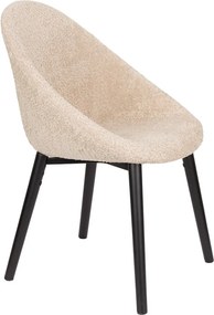 Béžové čalúnené jedálenské kreslo Fenna – Dutchbone