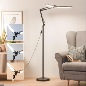 BRILAGI - LED stmievateľná flexibilná stojacia lampa VARIO LED/14W/5V 157 cm čierna