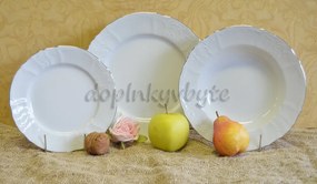 Thun tanierová súprava Bernadotte platinová linka 18-dielná