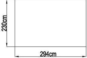 Záhradný domček plocha 294 x 230 cm (sivá)