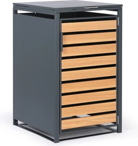 Prístrešok na popolnicu 240 l, 1160 x 695 x 800 mm, dekor dreva