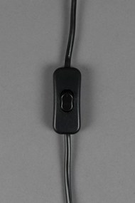 Hnedo-krémová stolová lampa s textilným tienidlom (výška 90 cm) Cath – Dutchbone