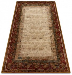 Vlnený kusový koberec Pamuka krémovo vínový 235x350cm