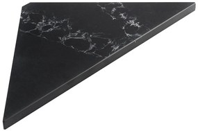 Sapho Sapho, ABELINE rohová polica Rockstone 200x200mm, black attica, AE200-0598