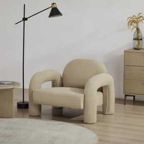Kreslo SEDIA TEDDY BOUCLÉ béžové 778148