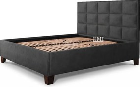 Posteľ čalúnená MONRA + lamelový rošt + matrac EMI