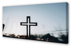 Obraz na plátne kríž 140x70 cm