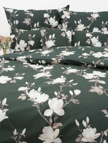 Predĺžené bavlnené obliečky Renforcé - Johari tmavo zelené