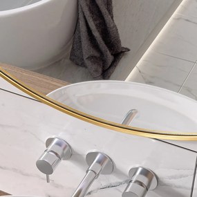 Erga Round, okrúhle zrkadlo 100cm, zlatý rám, ERG-V01-ROUND-1010-GD