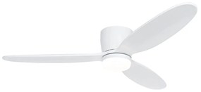 Inteligentný stropný ventilátor biely 132 cm vrátane LED CCT s diaľkovým ovládaním - Sofio