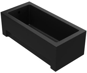 Vaňa Dora 160x70 čierna matná