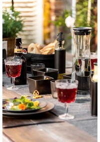 Matne čierne keramické servírovacie misy v súprave 3 ks Snack &amp; Dip – Wenko