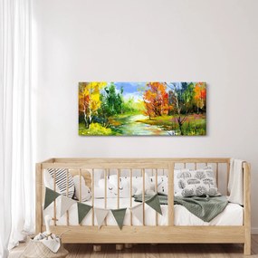 Obraz - Maľba krajiny (120x50 cm)