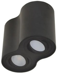 Bodové svietidlo SIROCO 2xGU10/30W/230V čierna