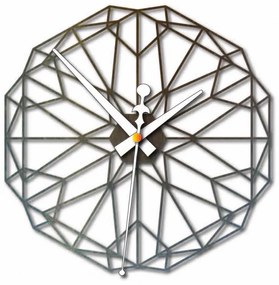 Sentop Geometrické hodiny na stenu z drevenej preglejky FPL PR0346 aj čierne l 3D HODINY PR0346 PWD
