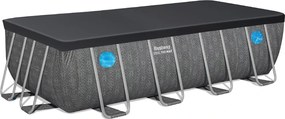Bazén 488m x 244cm Splash View frame pool Gray Rattan Bestway 561 MB