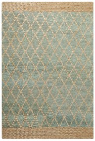 Jutový koberec 200 x 300 cm béžová/zelená TELLIKAYA Beliani