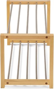 Noela Oceľový botník v dekore dreva NEX 2 poschodia