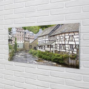 Obraz na akrylátovom skle Germany staré budovy river 125x50 cm