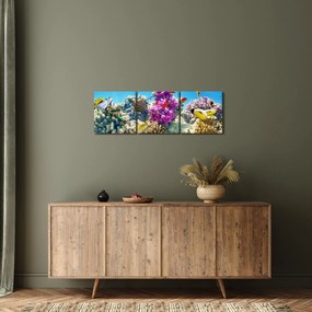 Obraz - Morský svet (s hodinami) (90x30 cm)