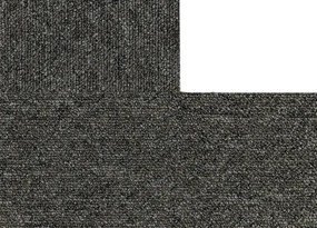 Koberce Breno Kobercový štvorec ALPHA 989, velikost balení 5 m<sup>2</sup>  (20ks), čierna