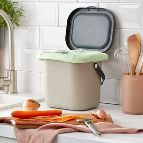 Svetlohnedá nádoba na kompostovateľný odpad 6 l Albula – Rotho
