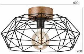 Brilagi - Stropné svietidlo WOODY BASKET 1xE27/60W/230V dub orech