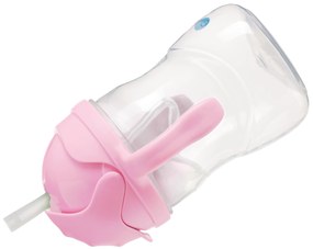 Hrnček so slamkou - čerešňový kvet 240 ml