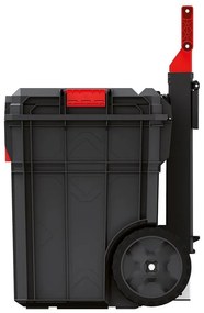 Kufor s kolieskami A, 51 cm, priehradka a organizér, čierna