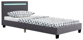 InternetovaZahrada - Čalúnená posteľ Verona 90 x 200 cm - šedá