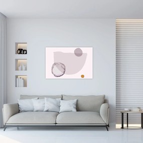 Obraz - Fialový minimalizmus N⁰2 (90x60 cm)