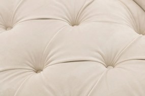 Pohovka Chesterfield Glamour Velvet Cream pre 2 osoby