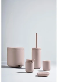 Svetloružová porcelánová nádobka na mydlo Ume – Zone