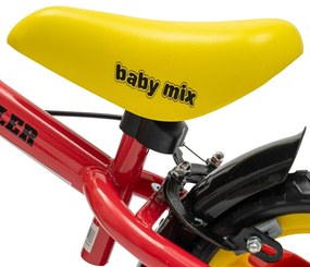 Baby Mix Detské balančné kolo s brzdou Traveller,červená