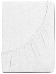 Froté plachta do detskej postieľky EXCLUSIVE 70x140 cm biela