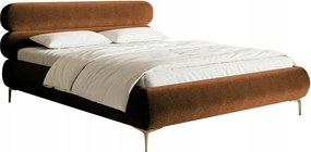 Manželská posteľ 160 cm Rirri (rošt úl. priest.) (medená zlatá)