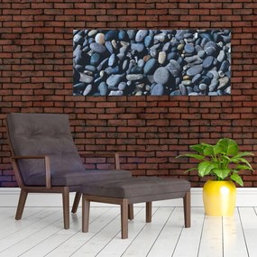 Obraz plážových kamienkov (120x50 cm)