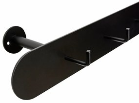 Čierny kovový nástenný vešiak Hack – Hübsch