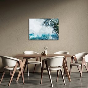 Obraz palmy nad morom (70x50 cm)