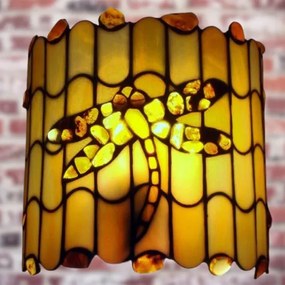 Nástenná jantárová Tiffany 23*23 AMBER