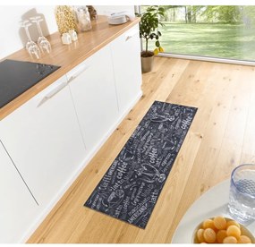 Čierny koberec behúň 50x150 cm Wild Coffee Board – Hanse Home