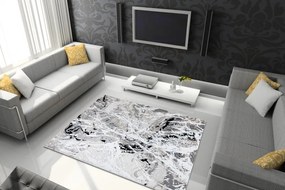 Koberec GLOSS moderný 8488 37 Abstrakcia štýlový, glamour béžová / sivá Veľkosť: 180x270 cm