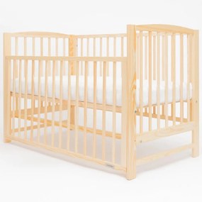 Detská postieľka LILLY so sťahovacou bočnicou prírodná
